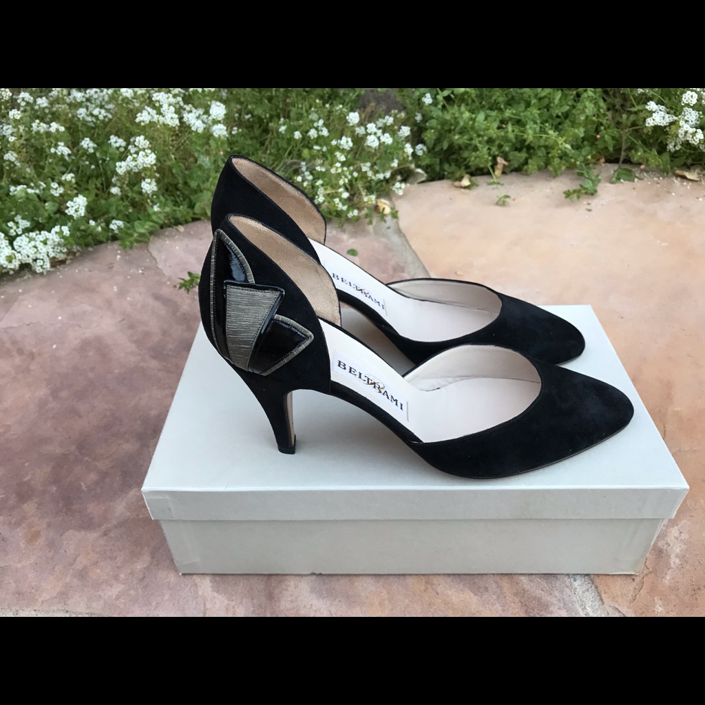 Beltrami Black Suede Heel